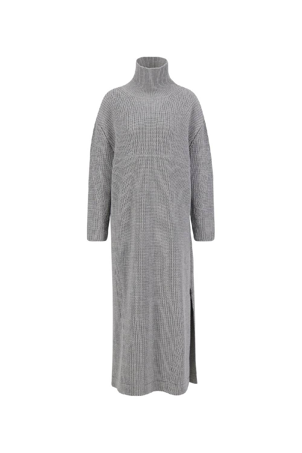 Karo Kauer Knit Dress Silver Grey