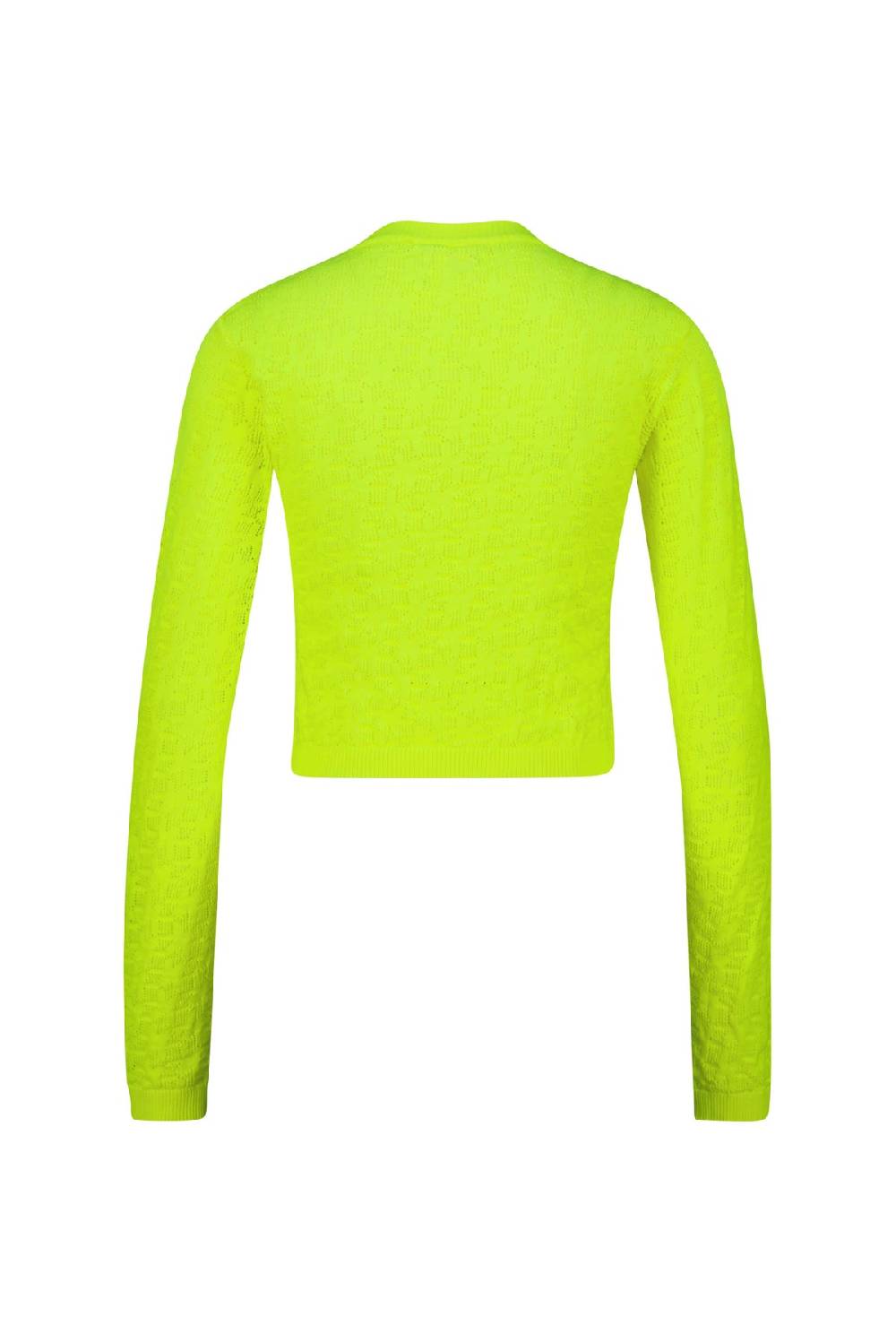 Karo Kauer Knit Shirt Cropped Neon Lime