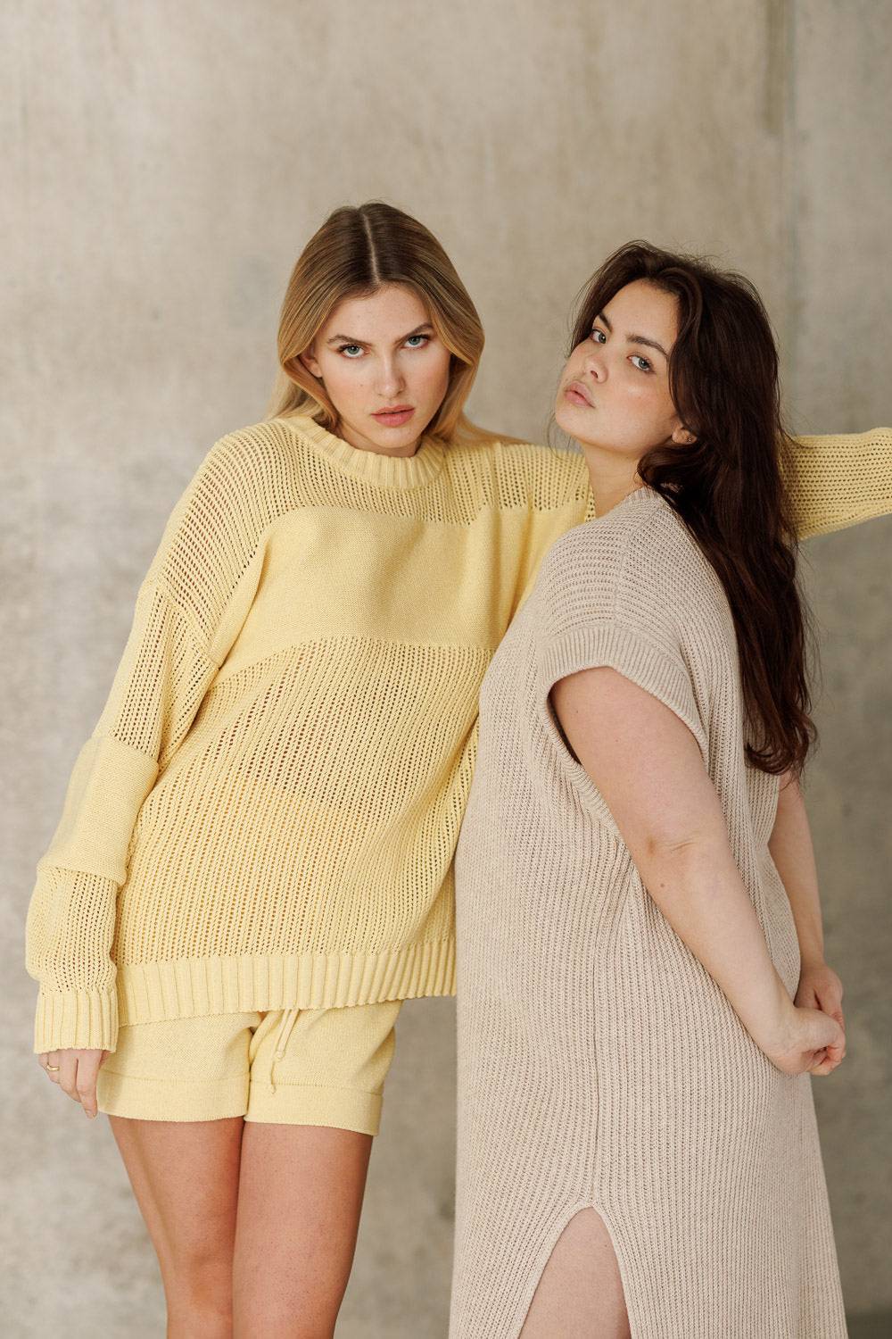 Karo Kauer Knit Shorts Light Yellow