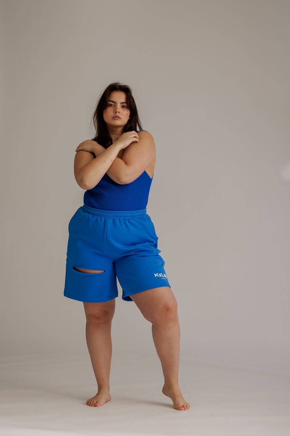 Karo Kauer Long Shorts Sonic Blue