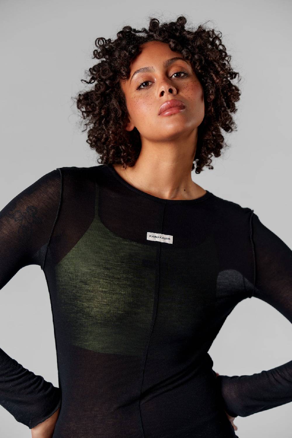 Karo Kauer Mesh Longsleeve Black