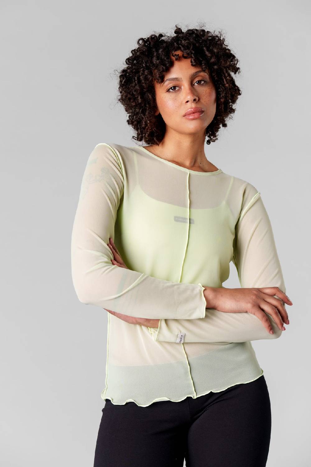 Karo Kauer Mesh Longsleeve Matcha