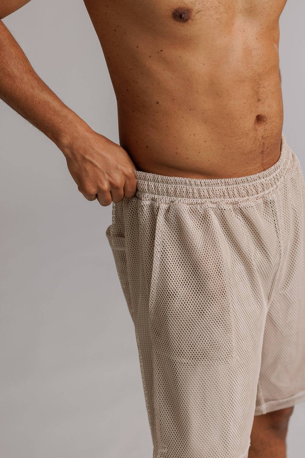 Karo Kauer Mesh Shorts Sand