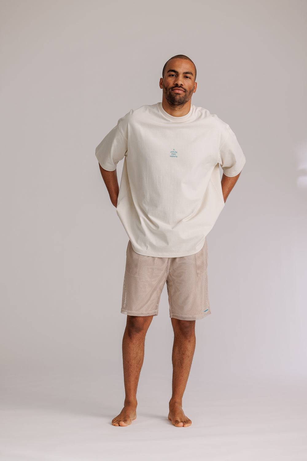 Karo Kauer Mesh Shorts Sand