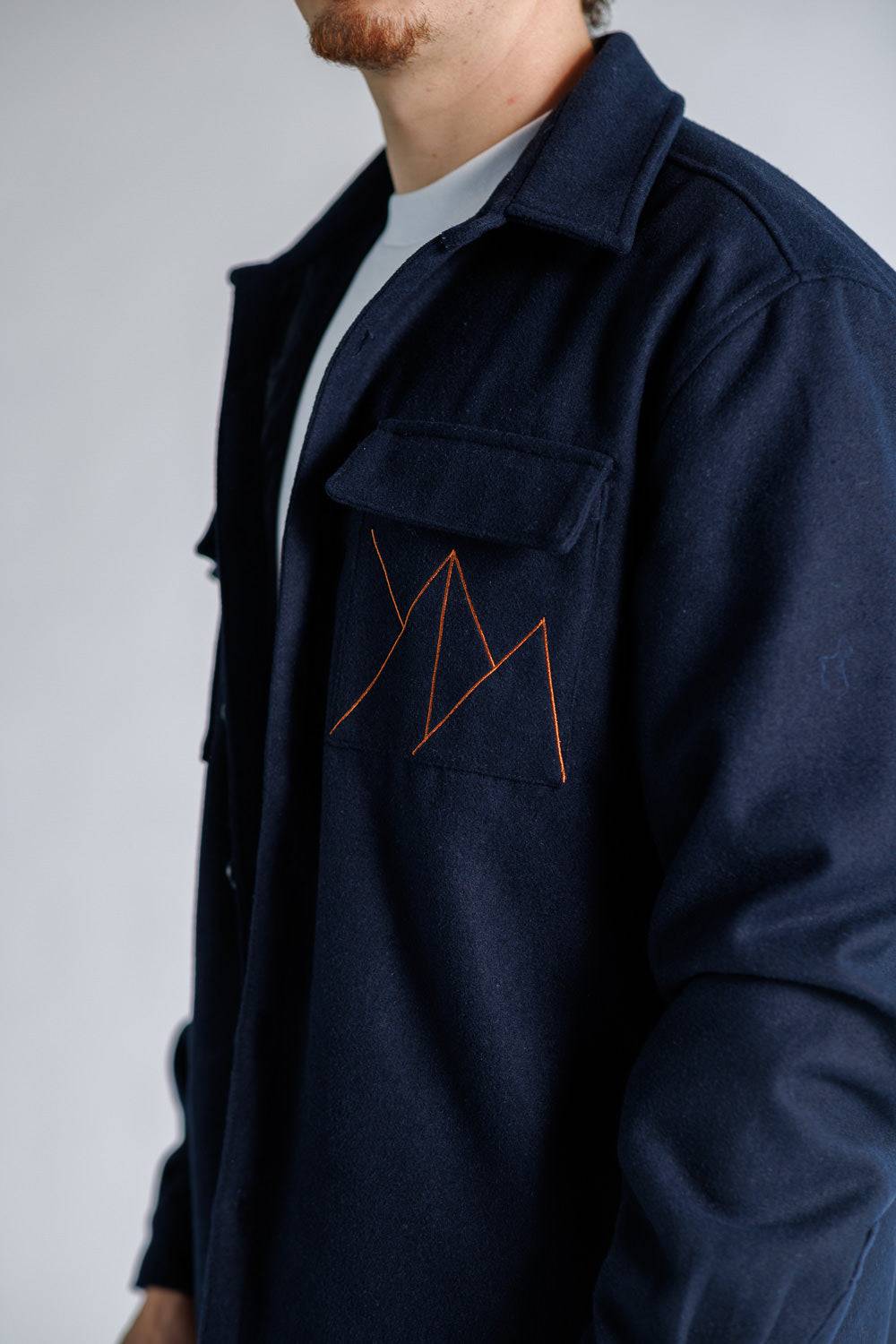 Karo Kauer Overshirt Dark Blue