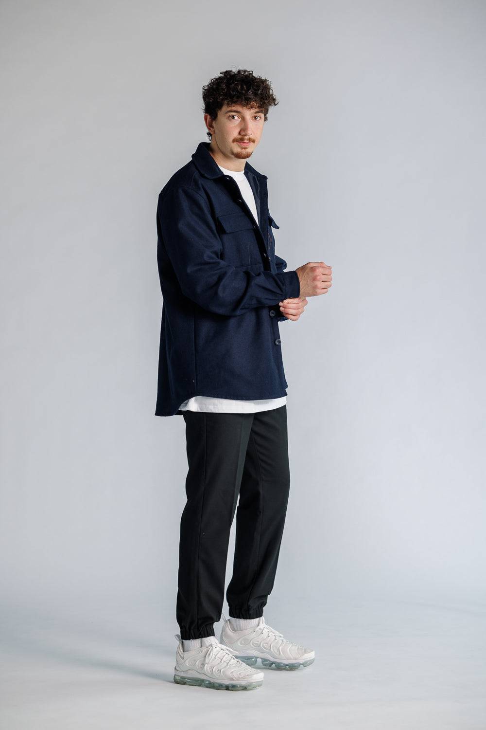 Karo Kauer Overshirt Dark Blue