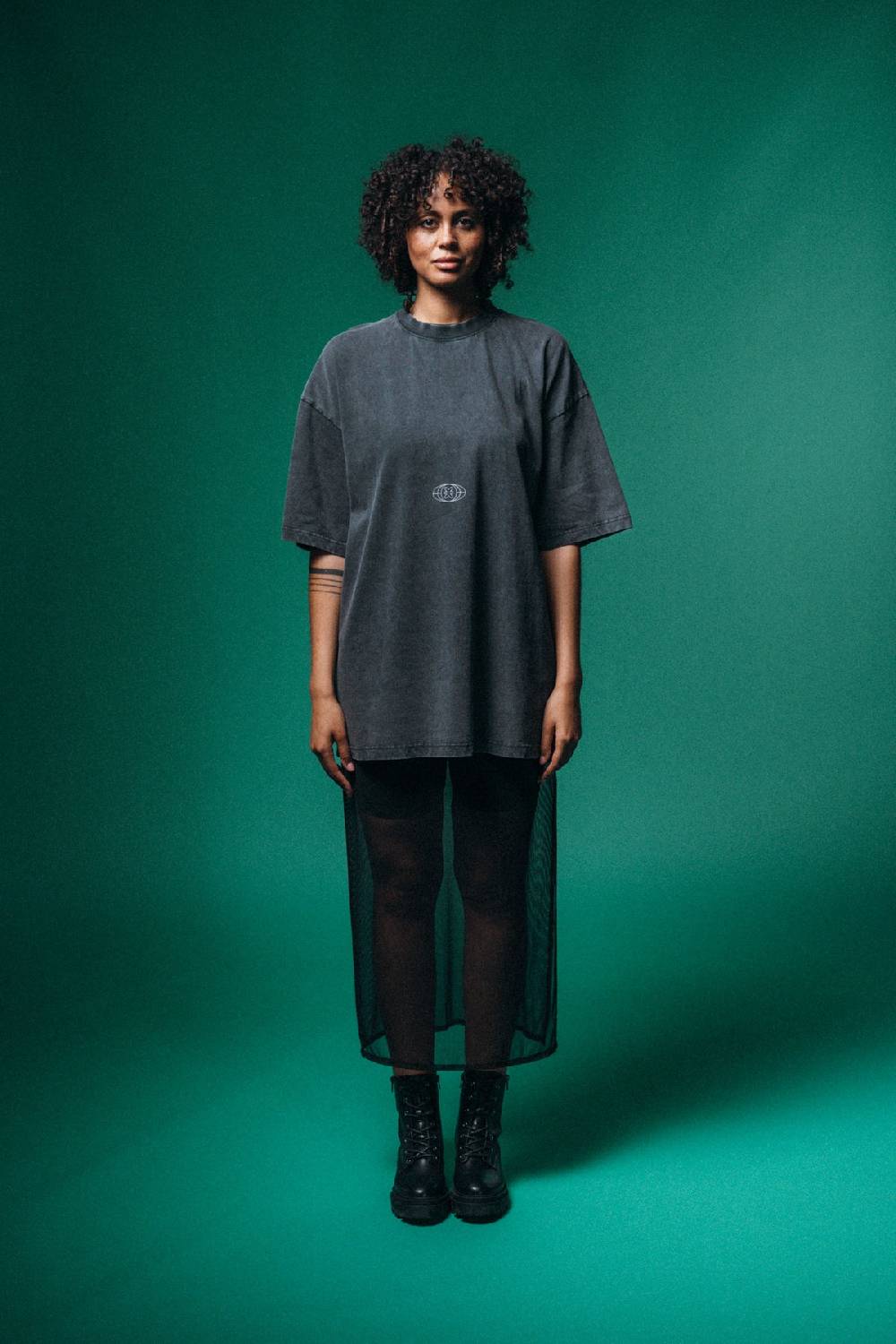 Karo Kauer PRE ORDER Mesh Skirt Black