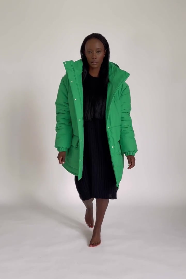 Karo Kauer Puffer Jacket Green