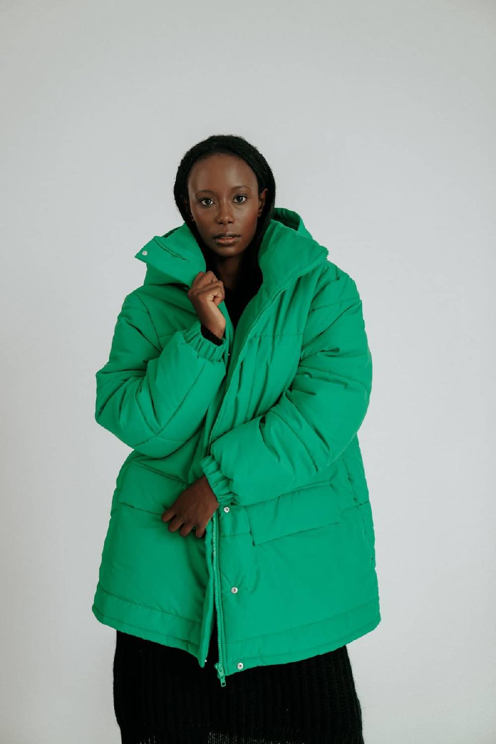 Karo Kauer Puffer Jacket Green