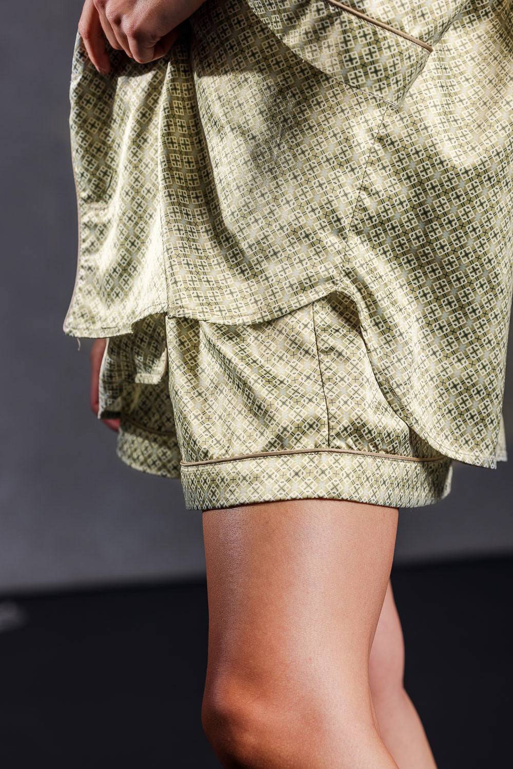 Karo Kauer Retro Shorts Khaki