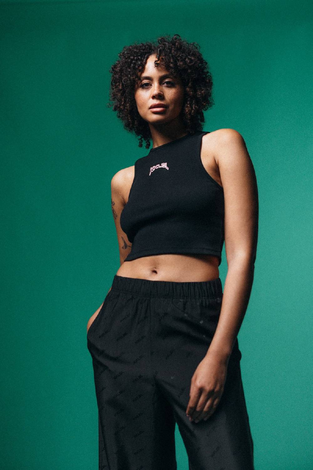 Karo Kauer Rib Top Black