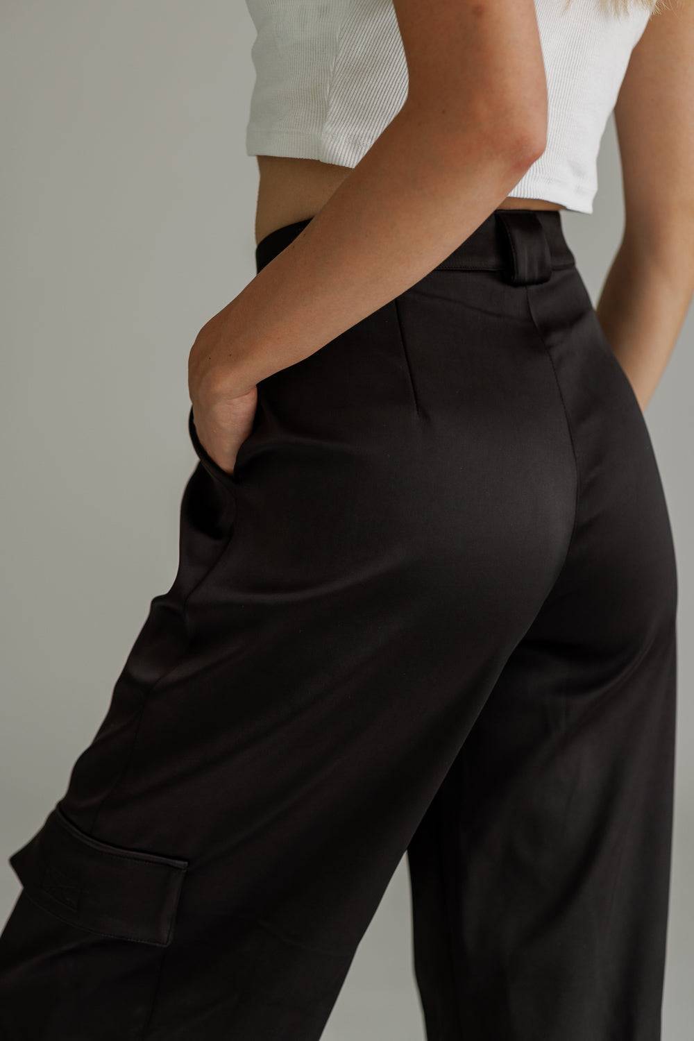 Karo Kauer Satin Pants Black