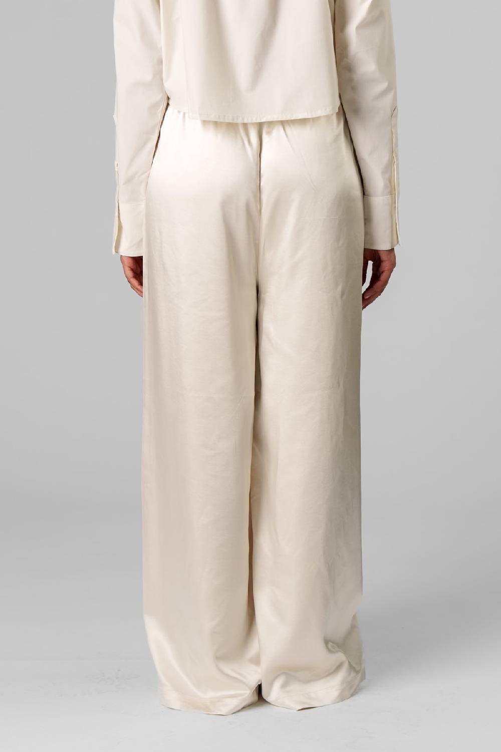 Karo Kauer Satin Pants Creme