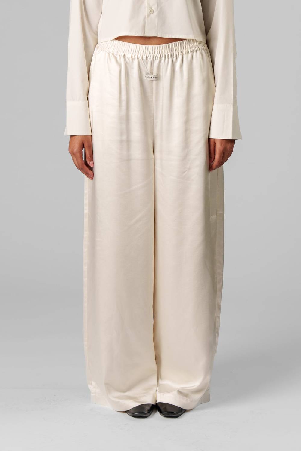 Karo Kauer Satin Pants Creme