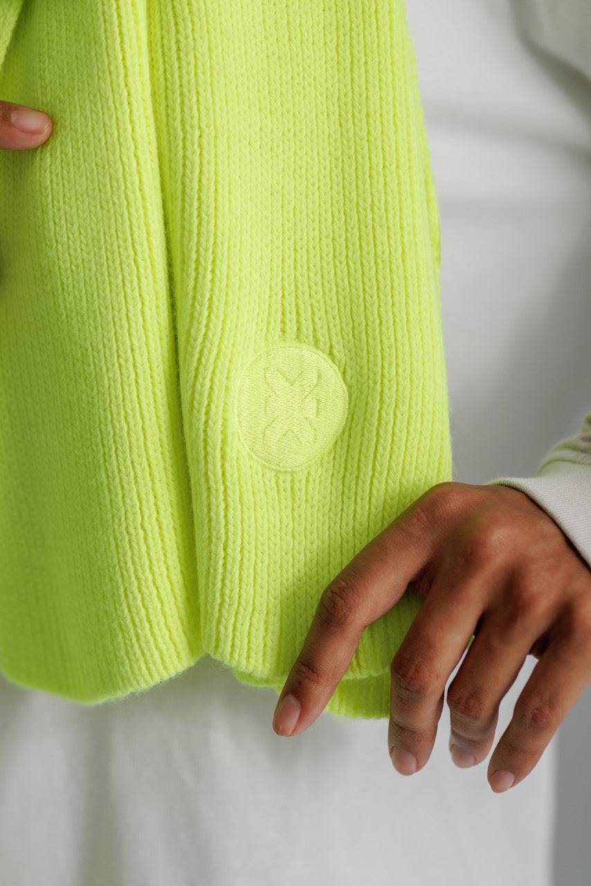 Karo Kauer Scarf Neon Lime