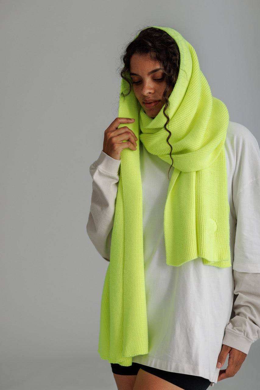 Karo Kauer Scarf Neon Lime