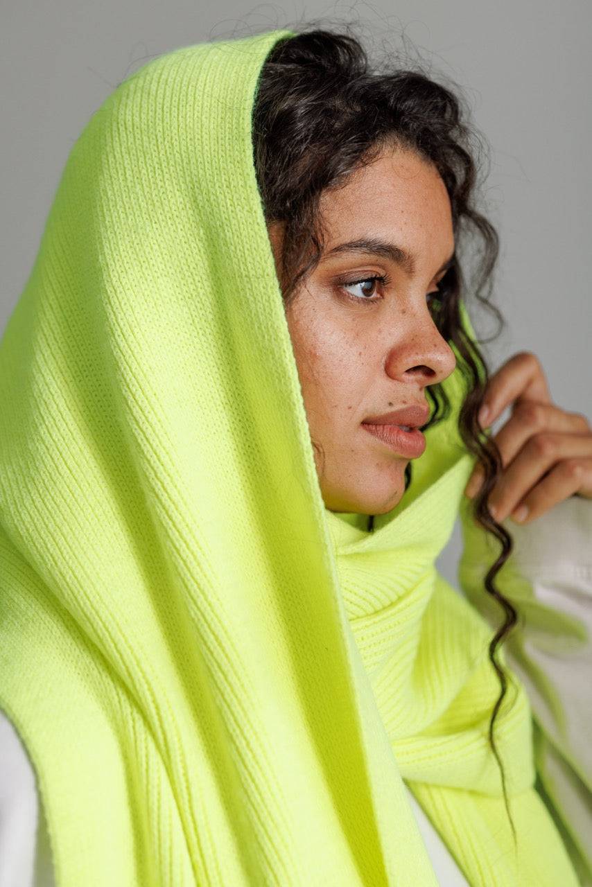 Karo Kauer Scarf Neon Lime