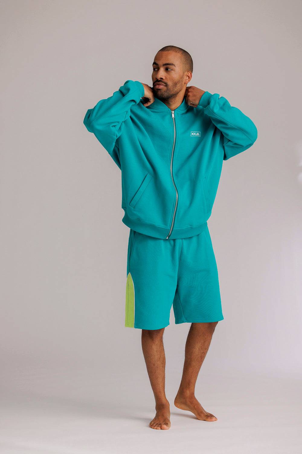 Karo Kauer Sweat Shorts Tile Blue