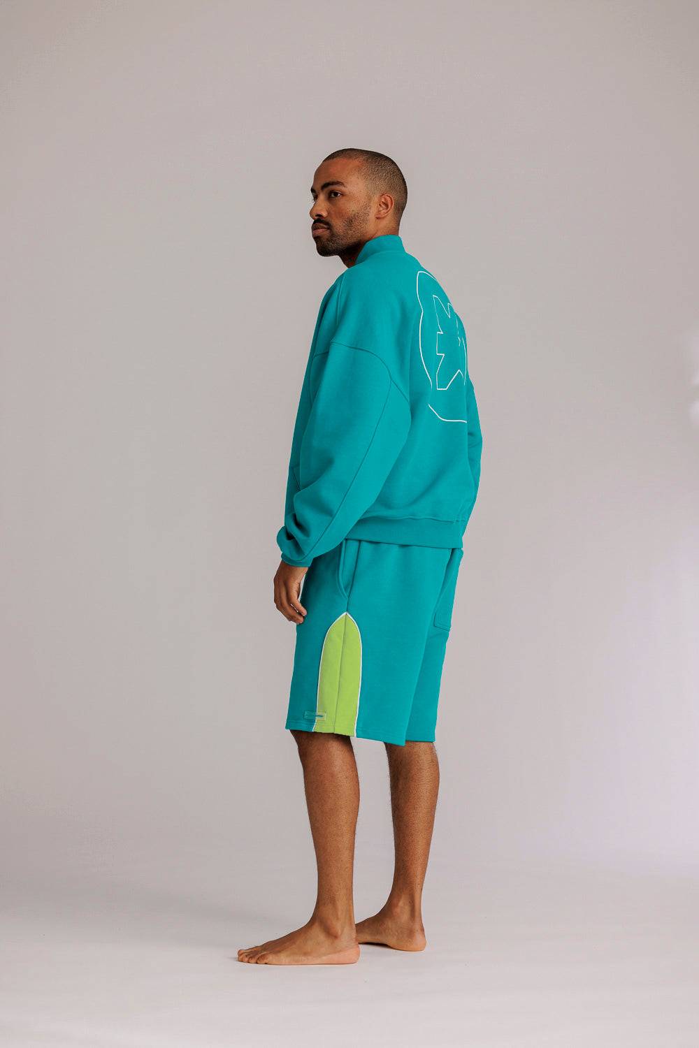Karo Kauer Sweat Shorts Tile Blue