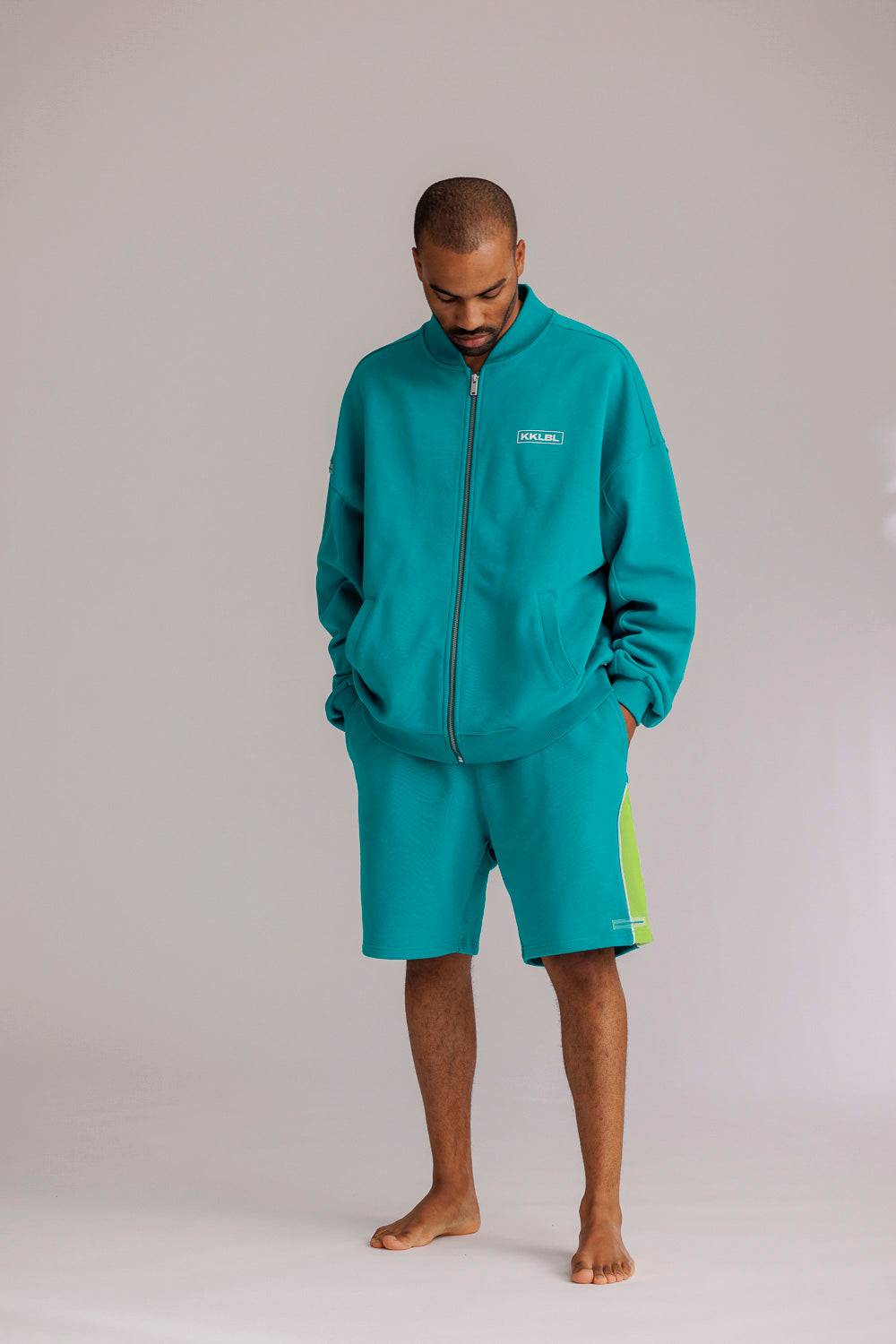 Karo Kauer Sweat Shorts Tile Blue