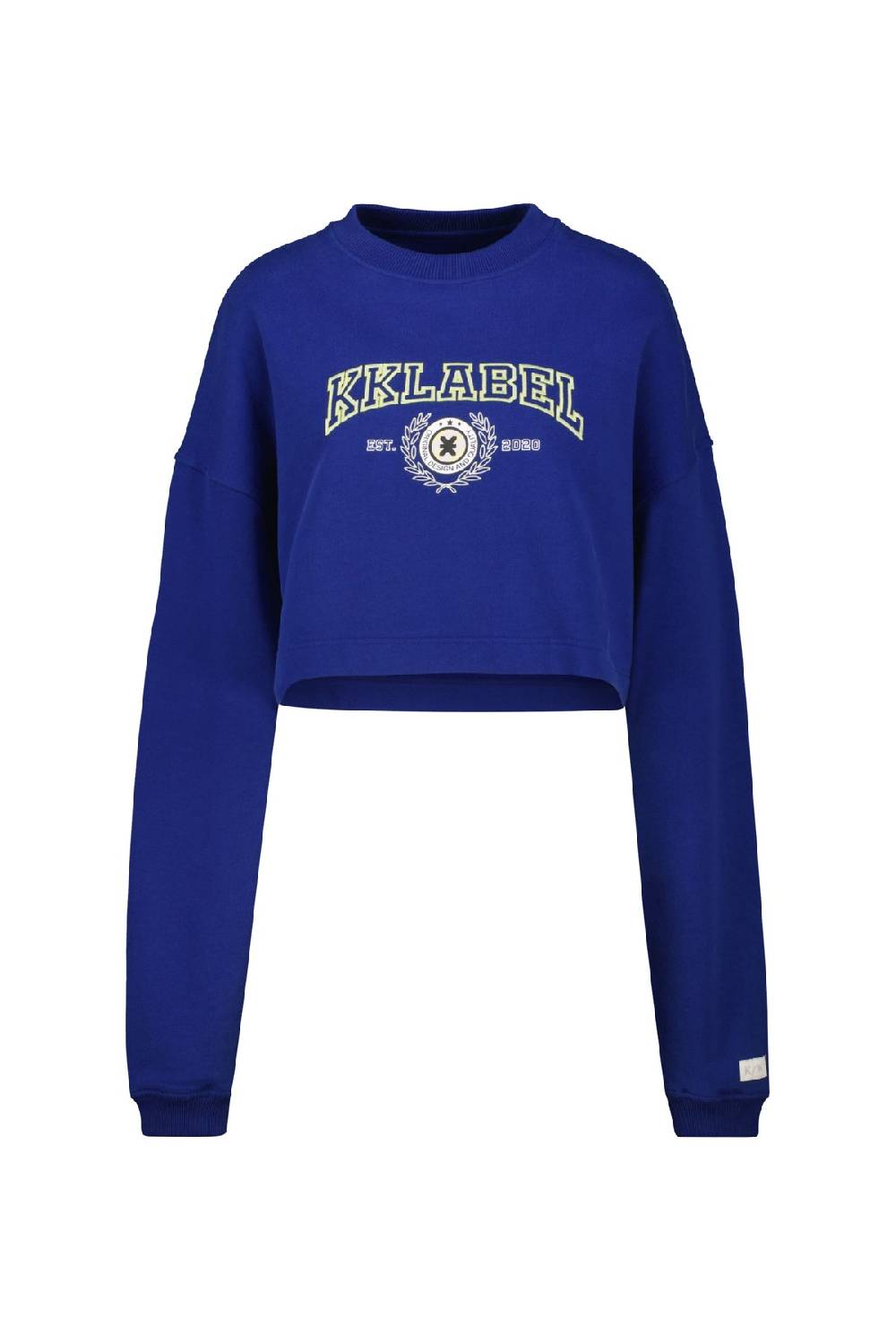 Karo Kauer Sweater Cropped Dark Blue