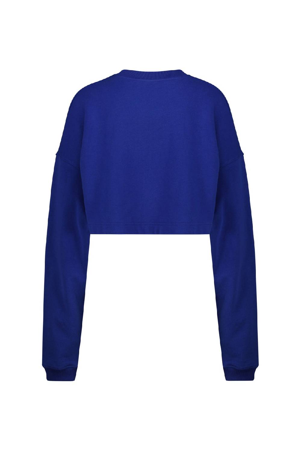 Karo Kauer Sweater Cropped Dark Blue