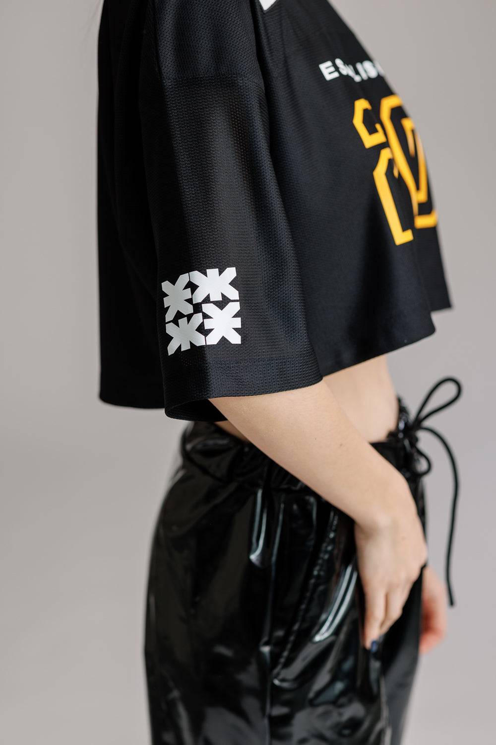 Karo Kauer T-Shirt Cropped Baseball