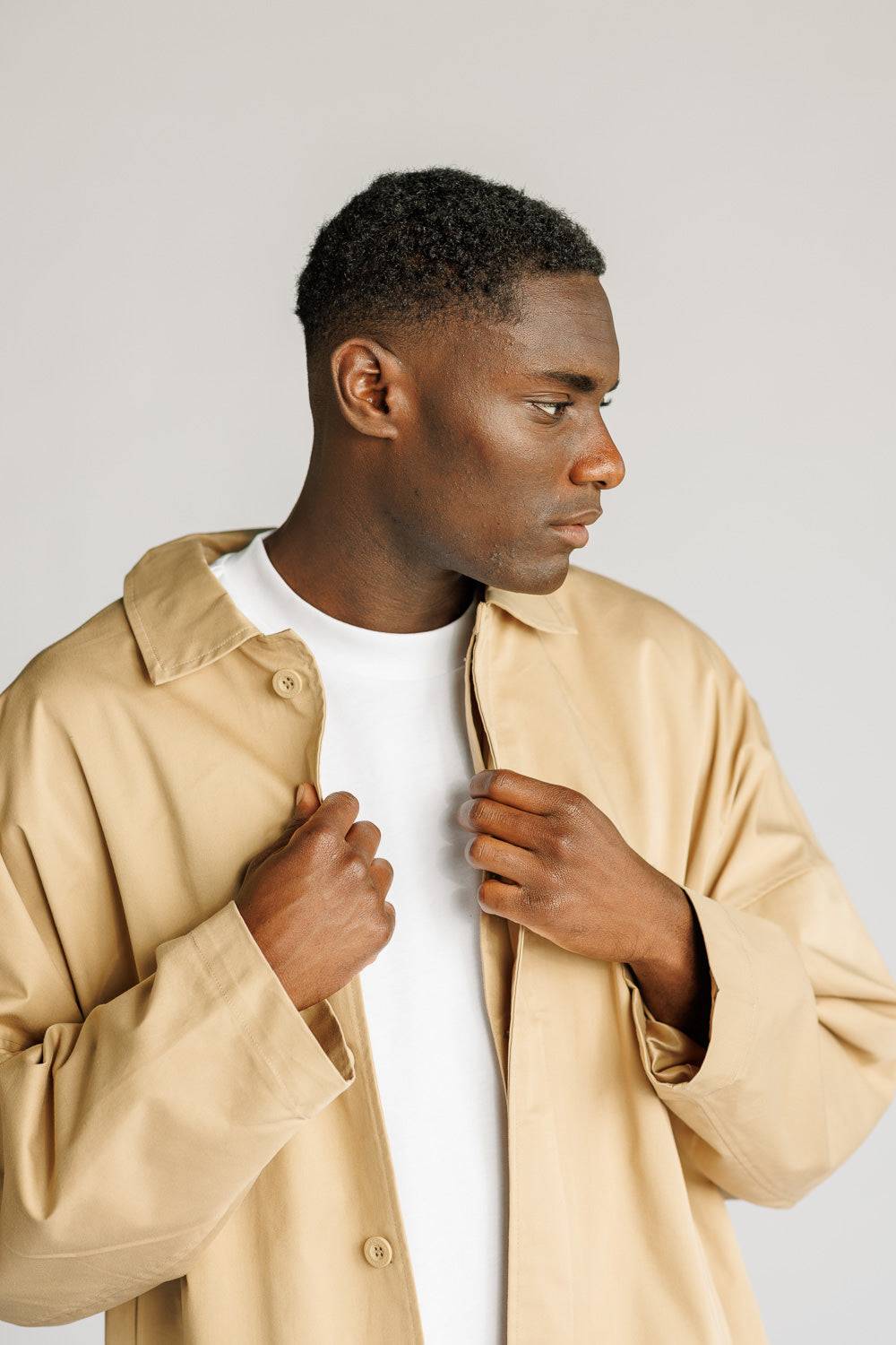 Karo Kauer Trenchcoat Beige