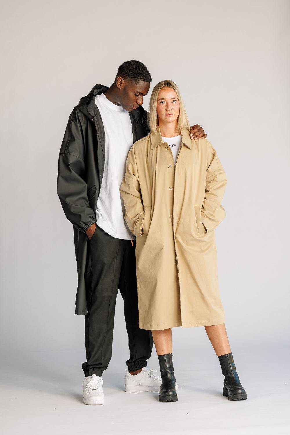 Karo Kauer Trenchcoat Beige