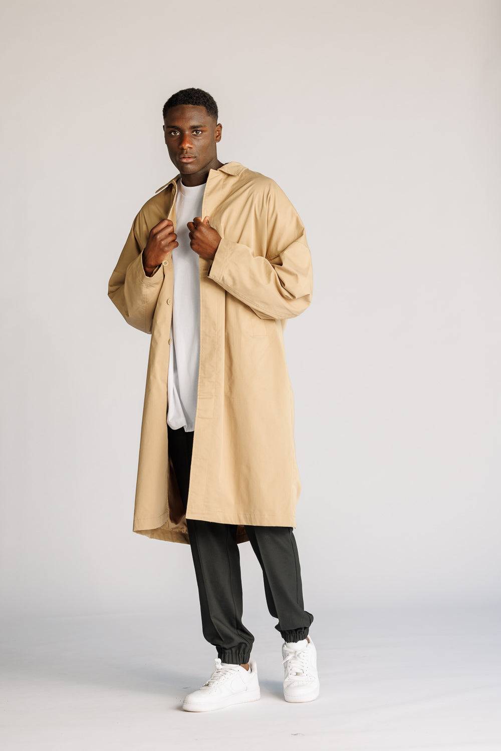 Karo Kauer Trenchcoat Beige