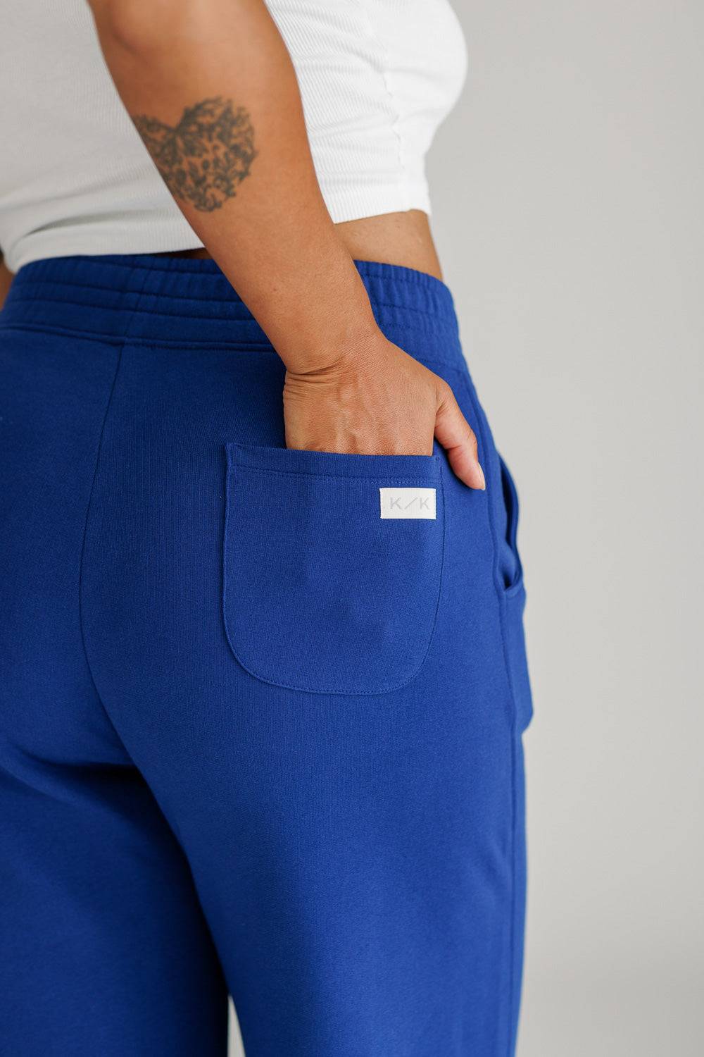 Karo Kauer Wide Leg Pants Dark Blue