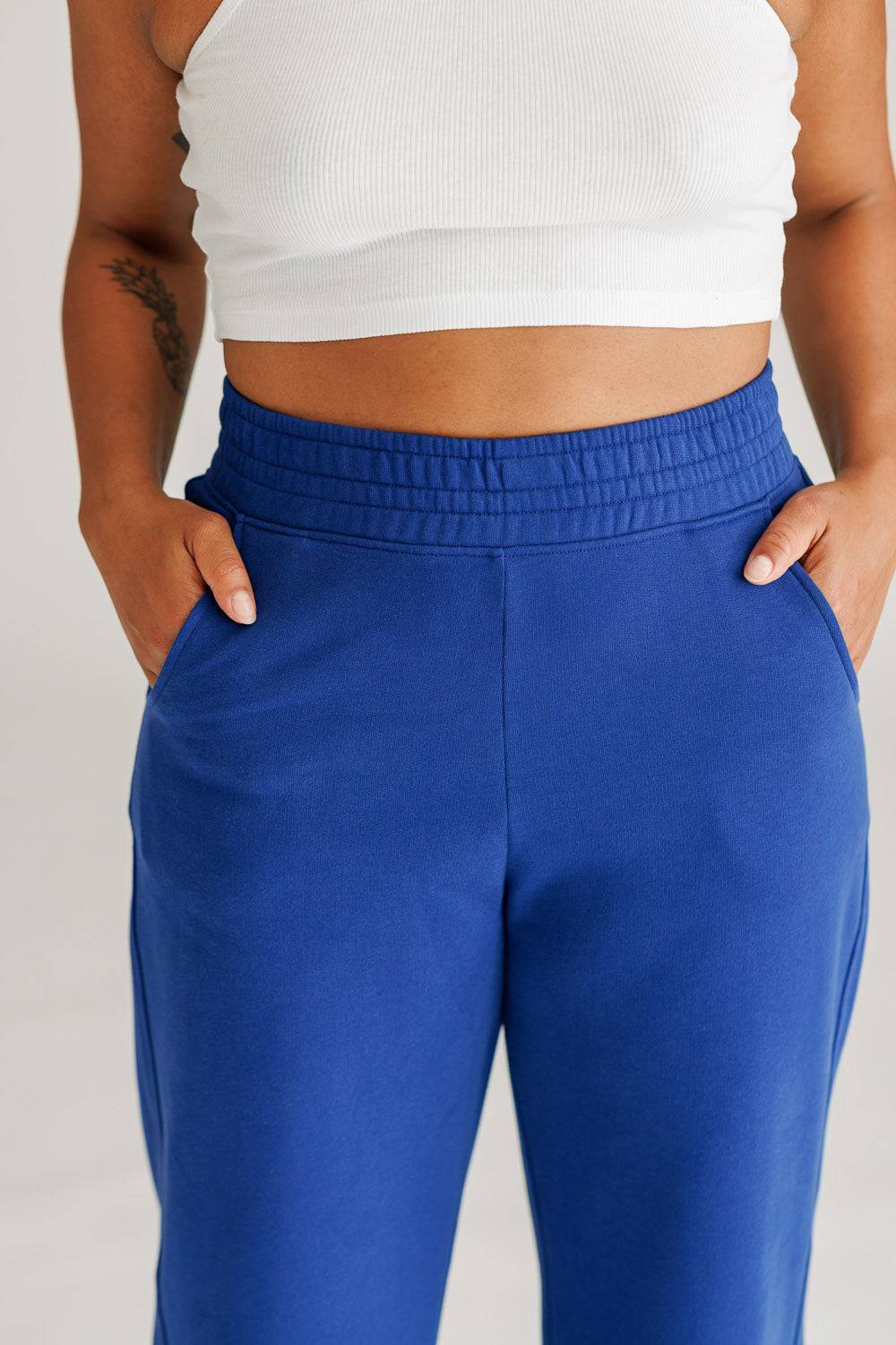 Karo Kauer Wide Leg Pants Dark Blue