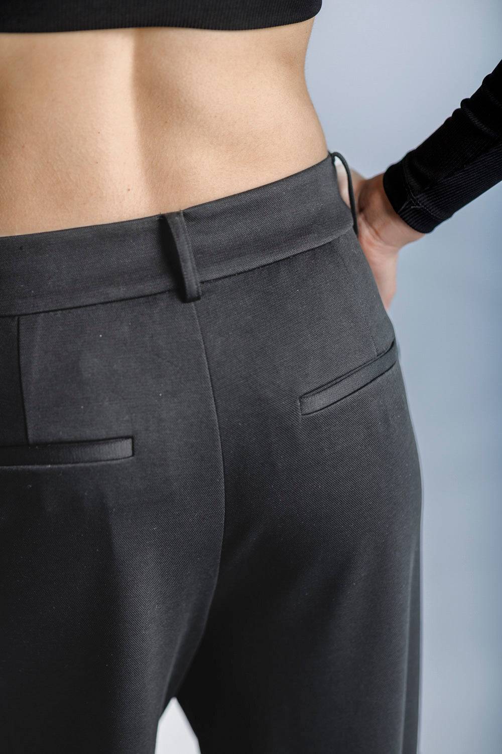 Karo Kauer Wide Leg Pants Dark Grey