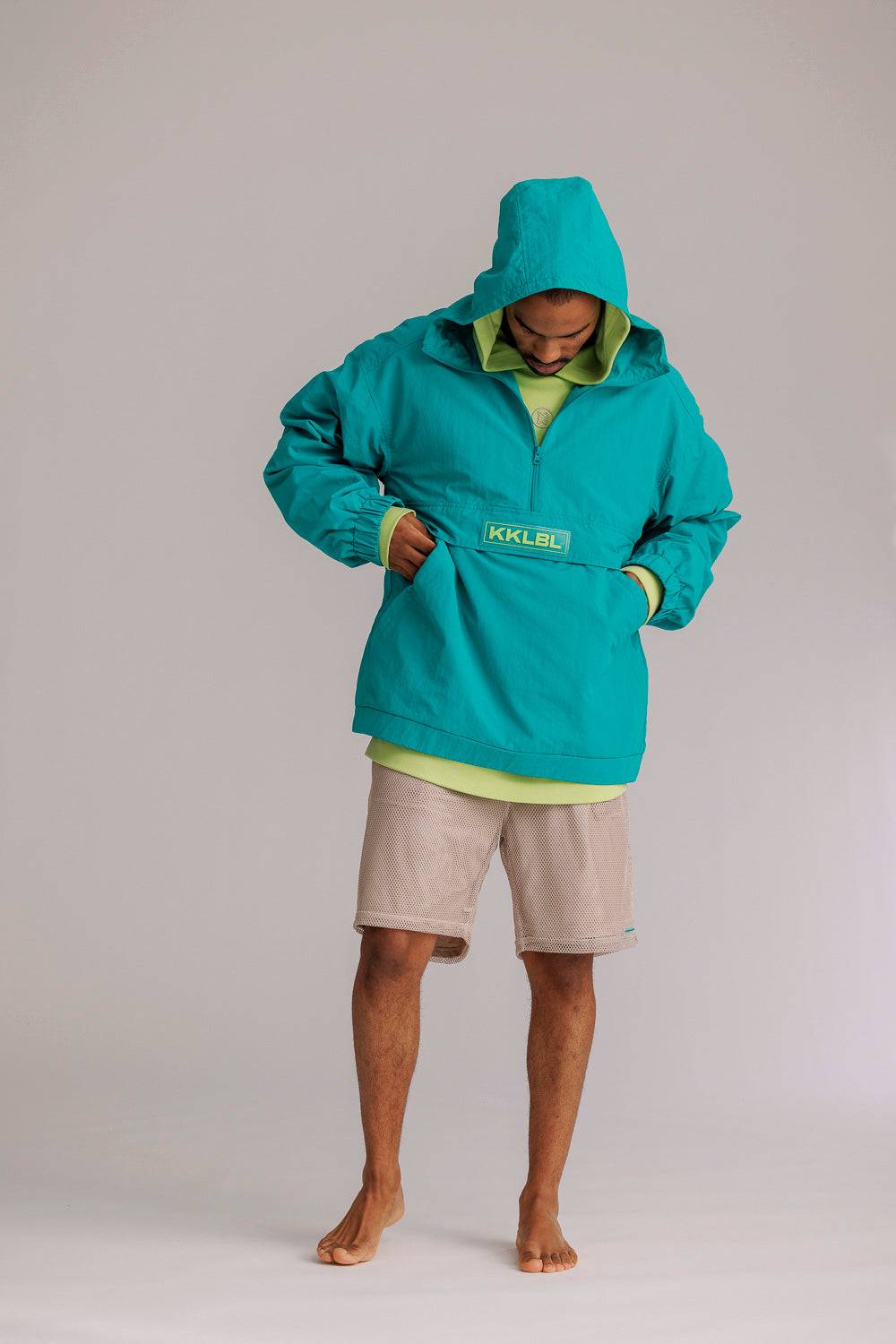 Karo Kauer Windbreaker Tile Blue