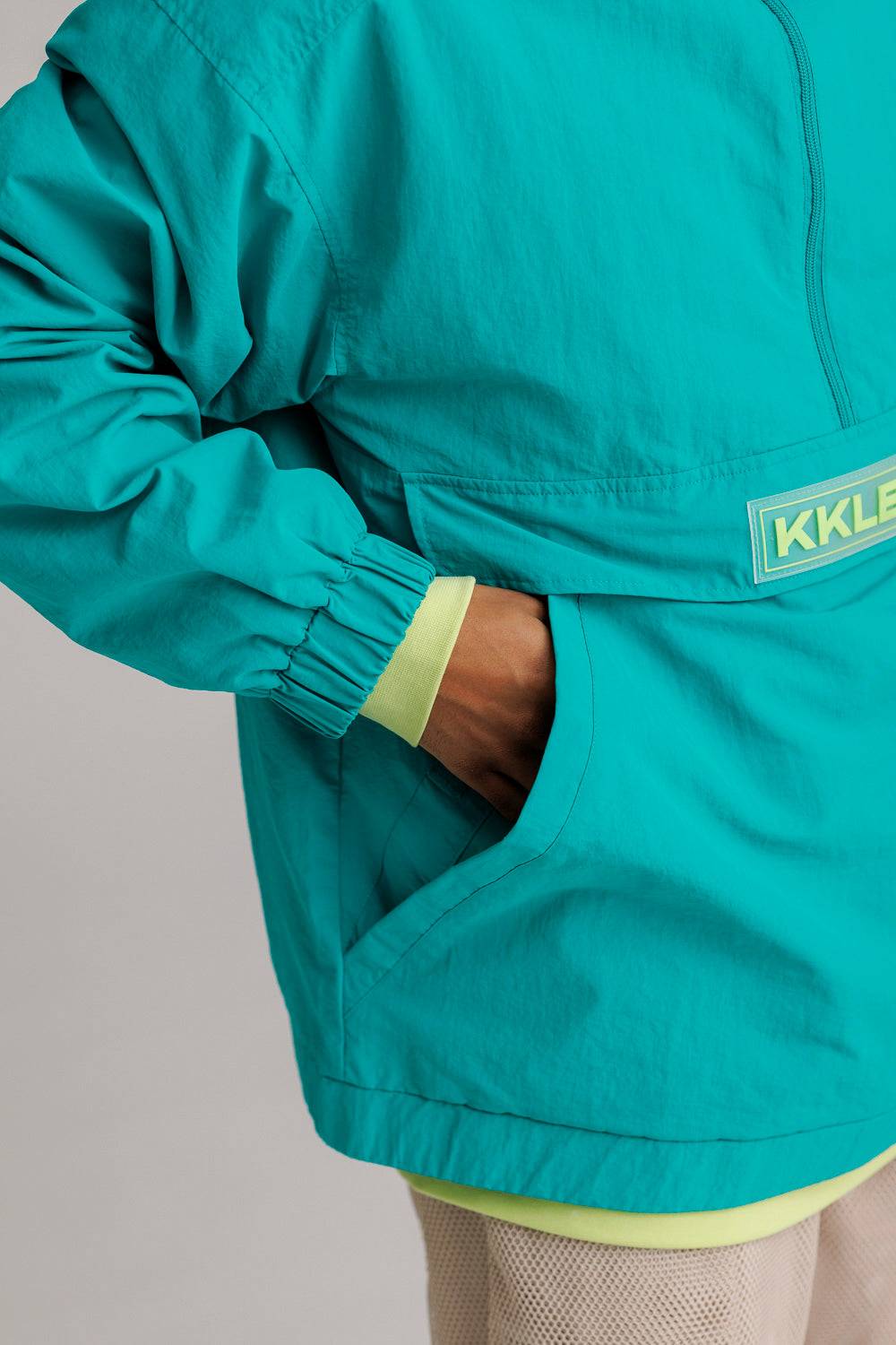 Karo Kauer Windbreaker Tile Blue