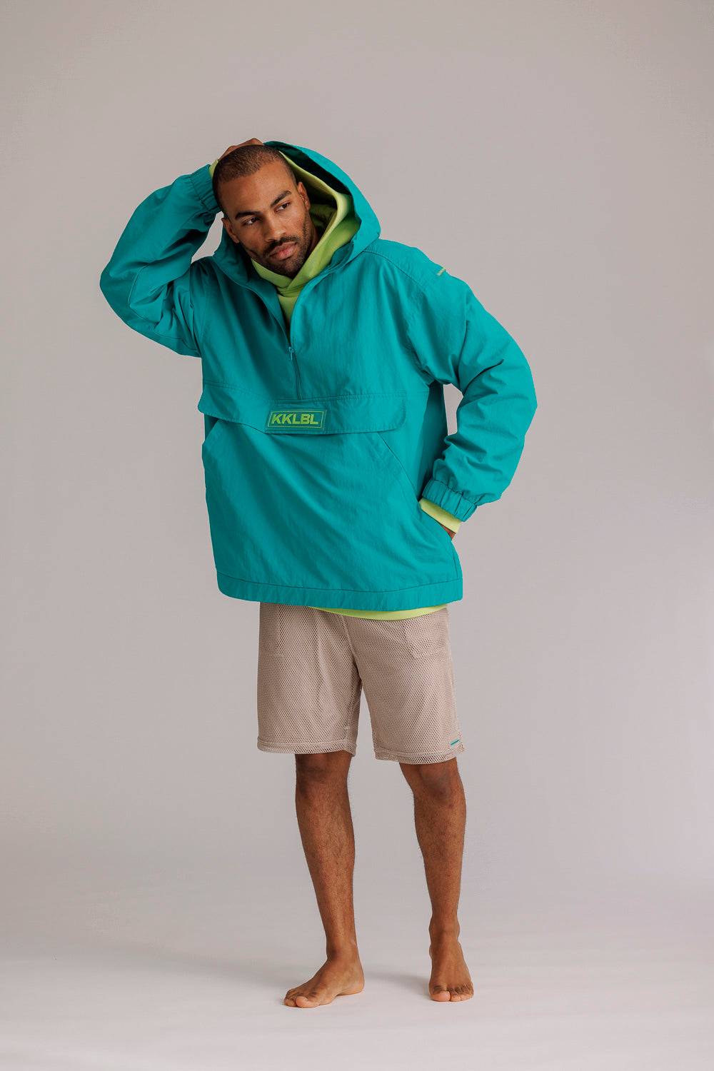 Karo Kauer Windbreaker Tile Blue