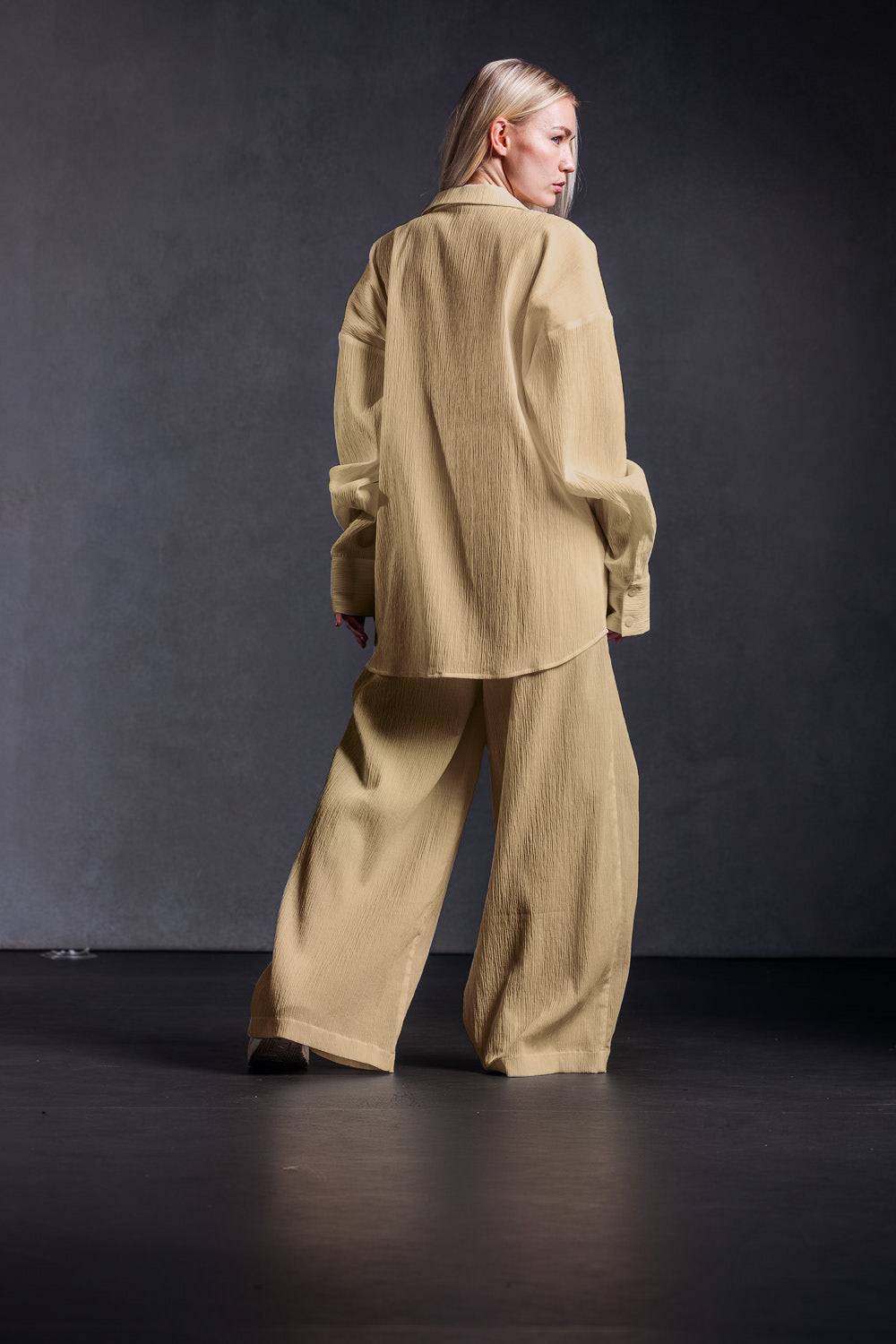 Karo Kauer Woven Blouse Khaki