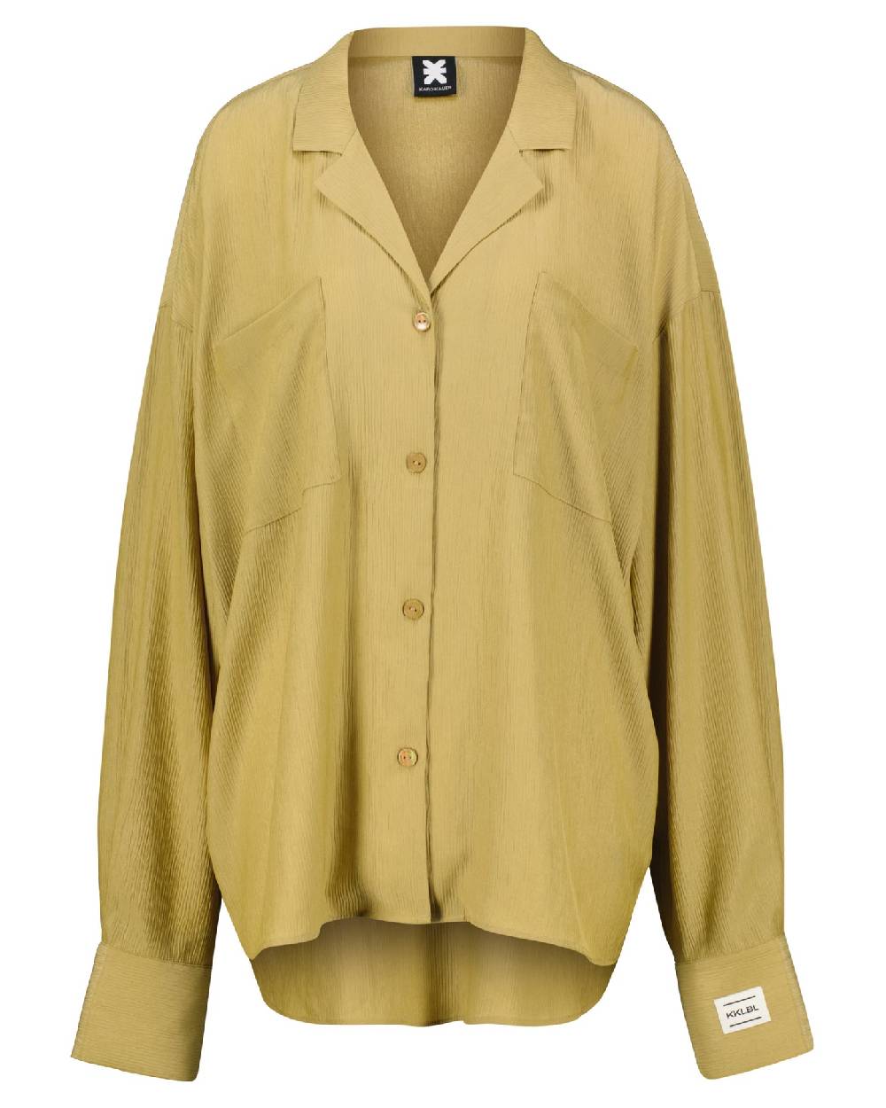 Karo Kauer Woven Blouse Khaki