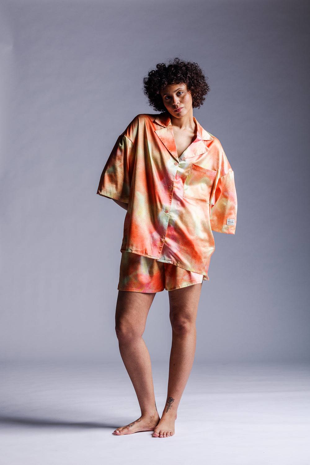 Karo Kauer Woven Shorts Aquarelle