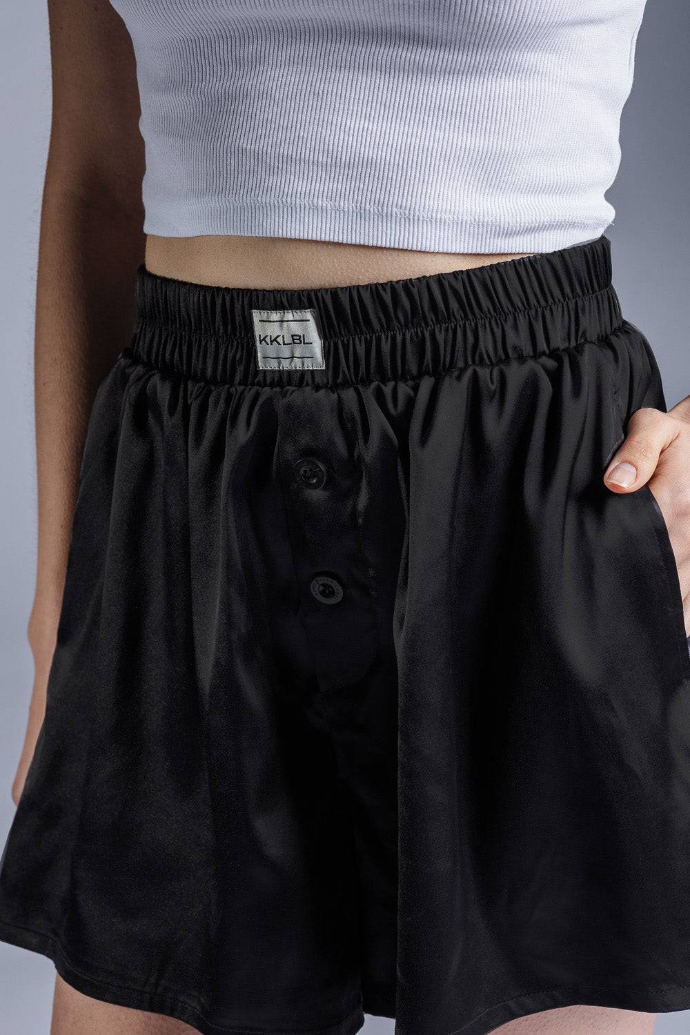 Karo Kauer Woven Shorts Black