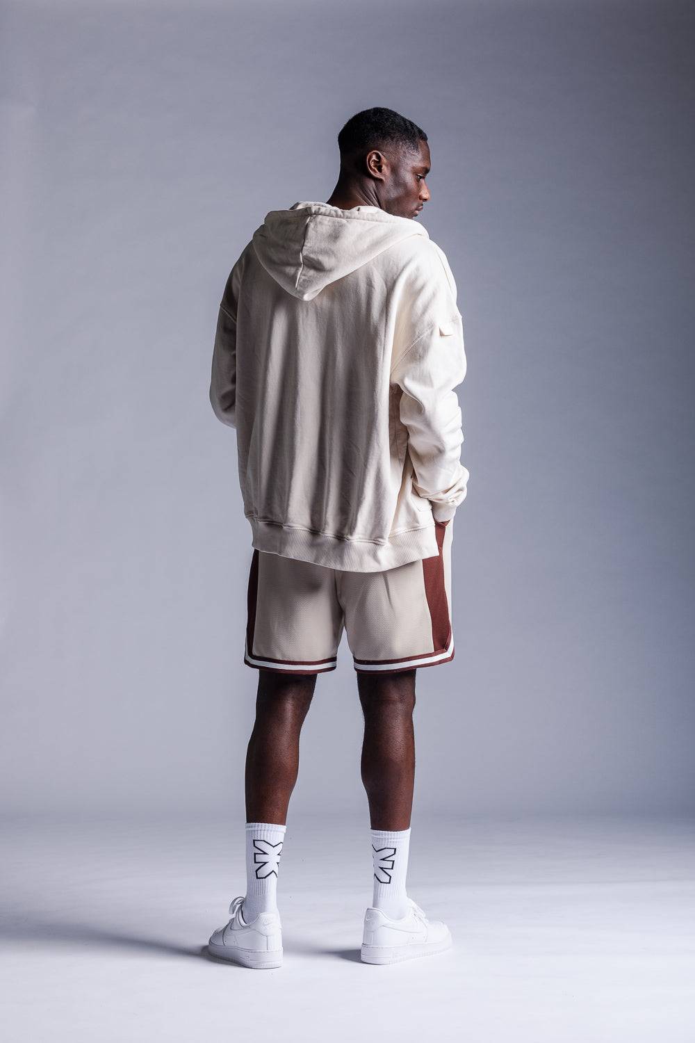 Karo Kauer Zipped Hoodie Beige