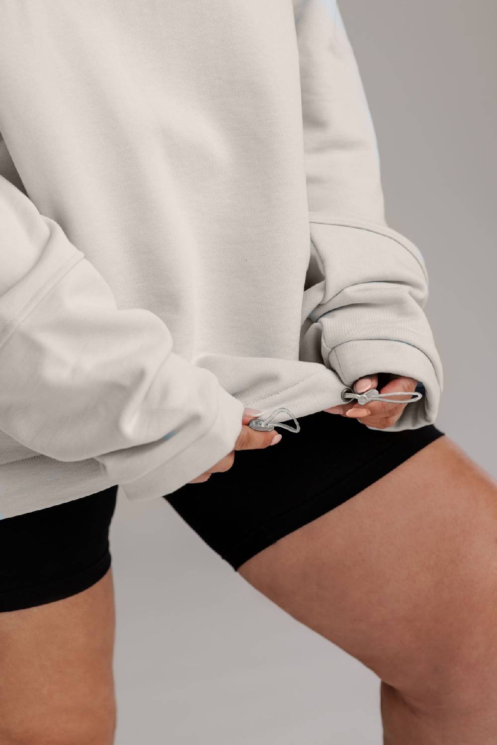 Karo Kauer Zipped Sweater Silver Grey