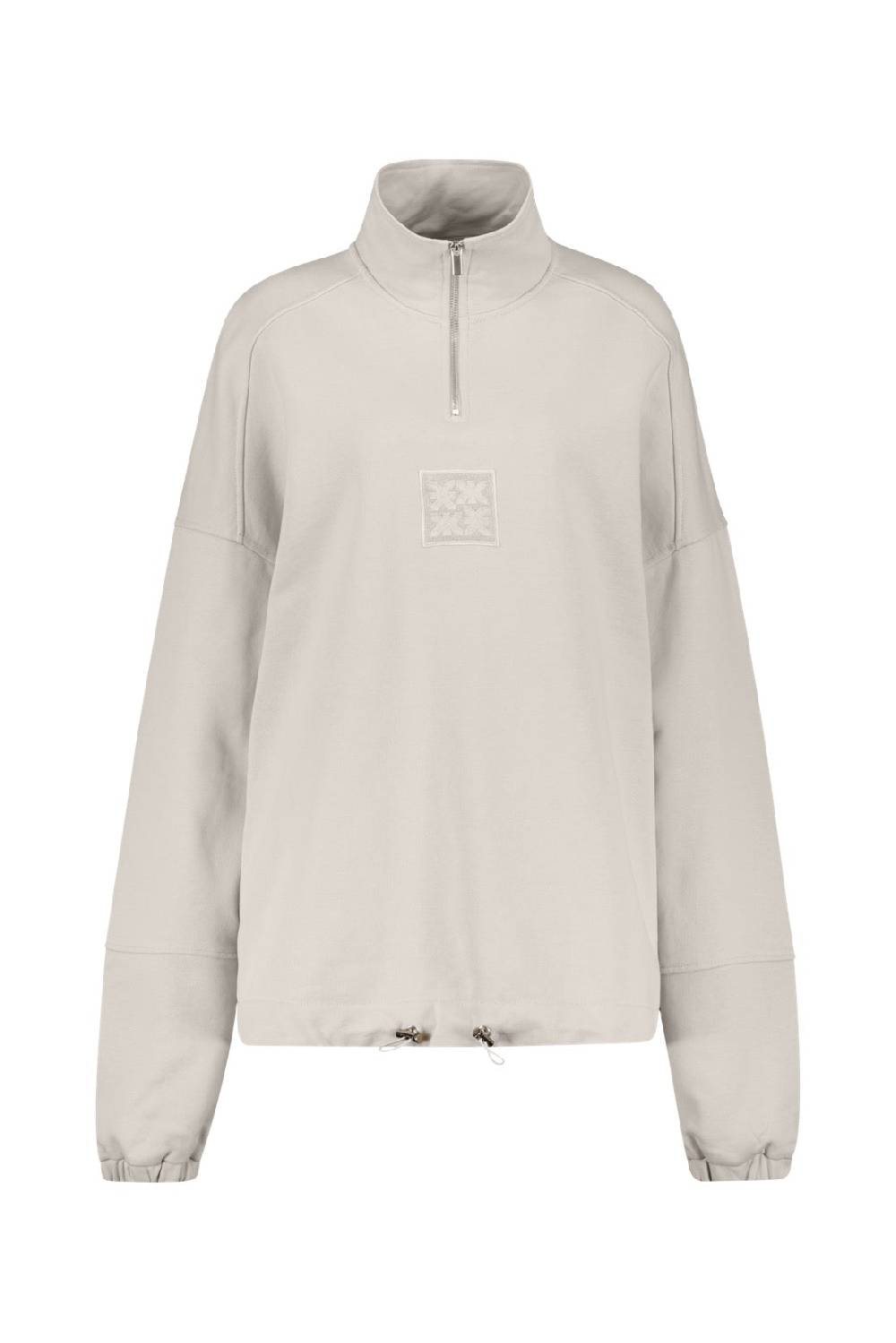 Karo Kauer Zipped Sweater Silver Grey