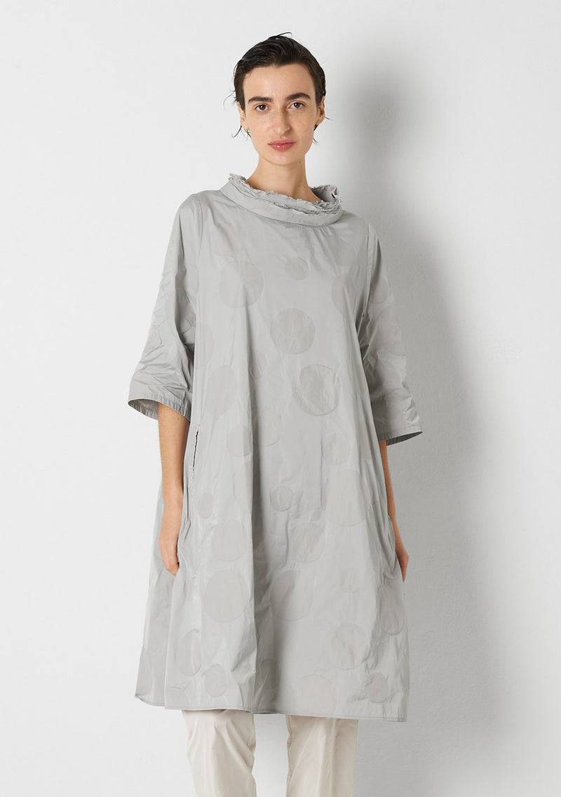 Katharina Hovman Day Dress Heavy Taffetas, DOTS, Silver
