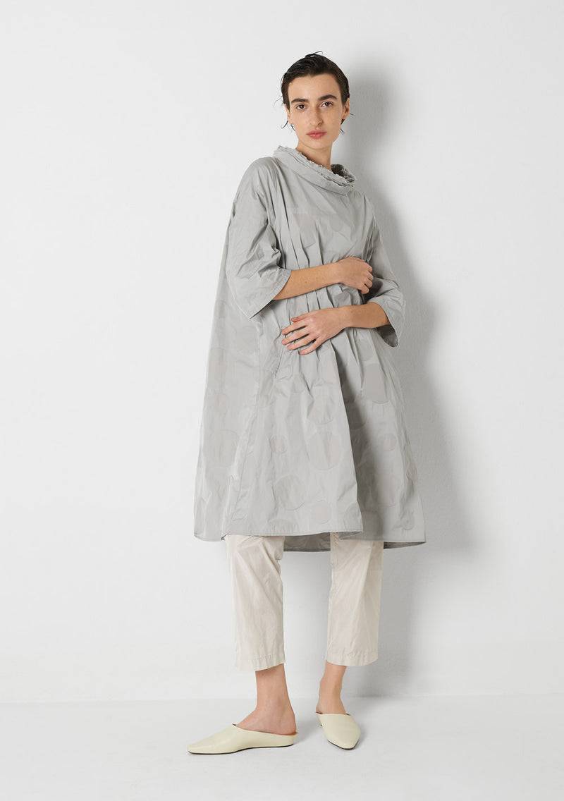 Katharina Hovman Day Dress Heavy Taffetas, DOTS, Silver