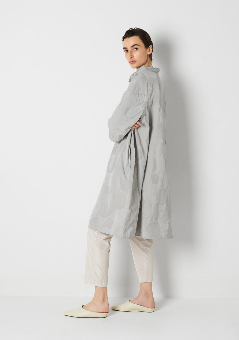 Katharina Hovman Day Dress Heavy Taffetas, DOTS, Silver