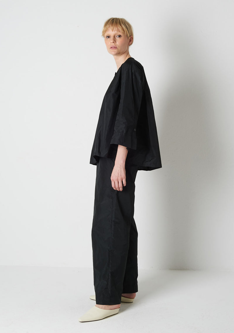 Katharina Hovman Big Blouse Short RIBSTOP, Black