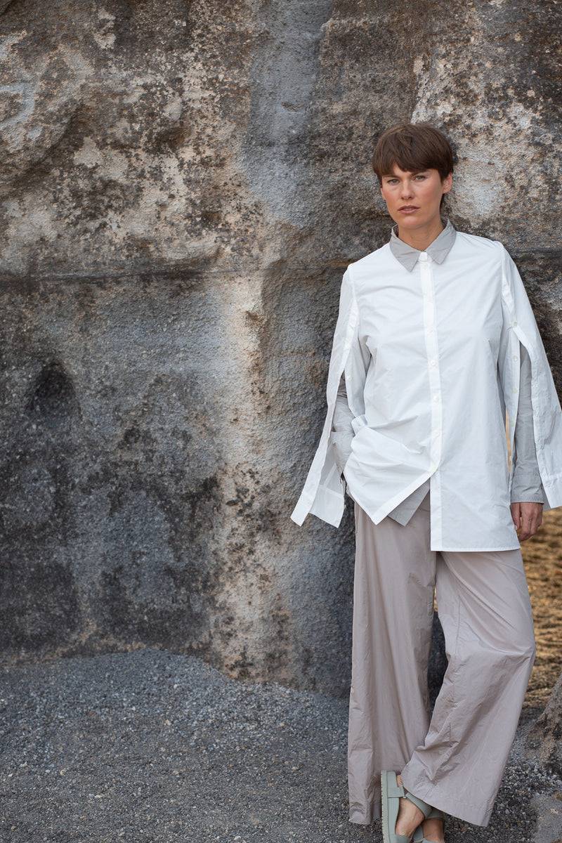 Katharina Hovman Button Blouse White