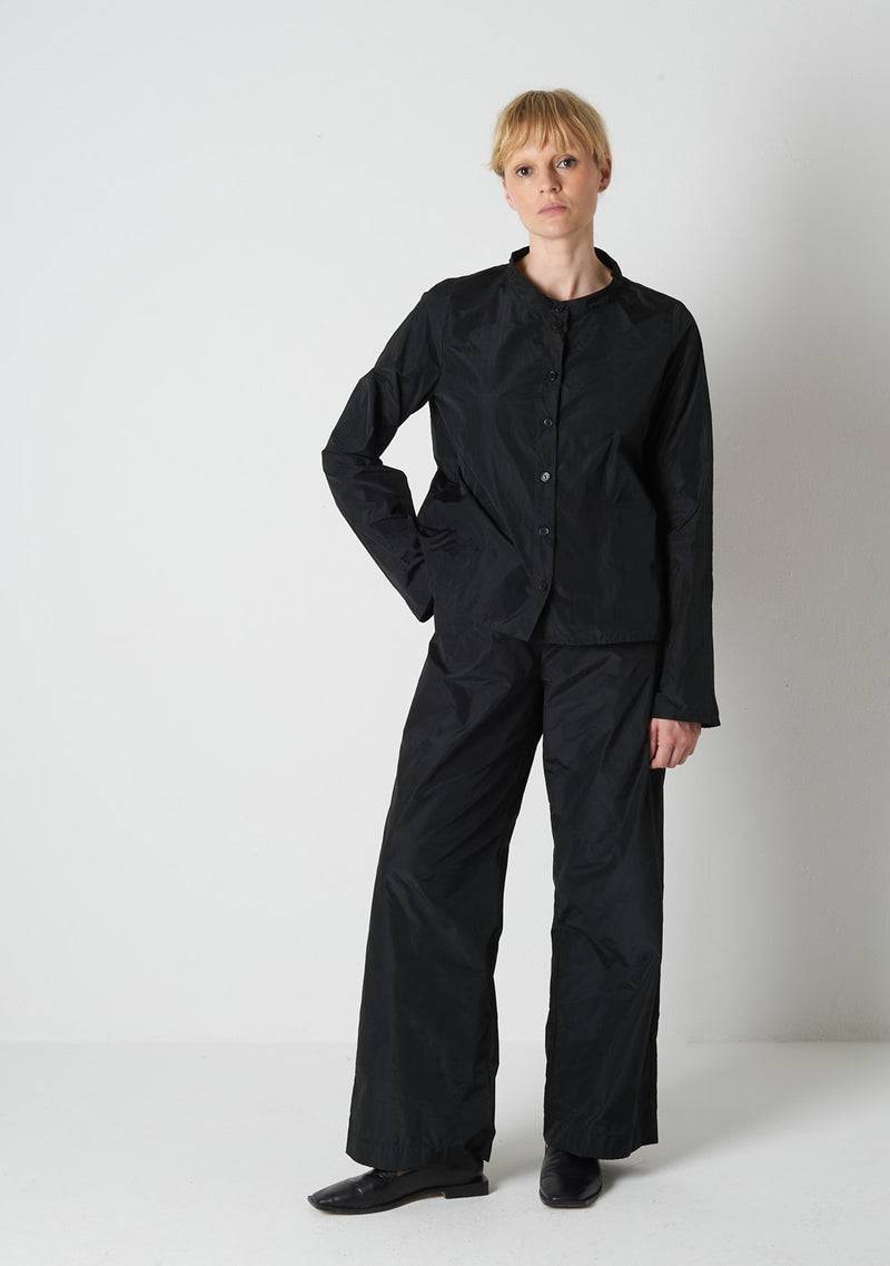 Katharina Hovman Japanbluse RIBSTOP, black