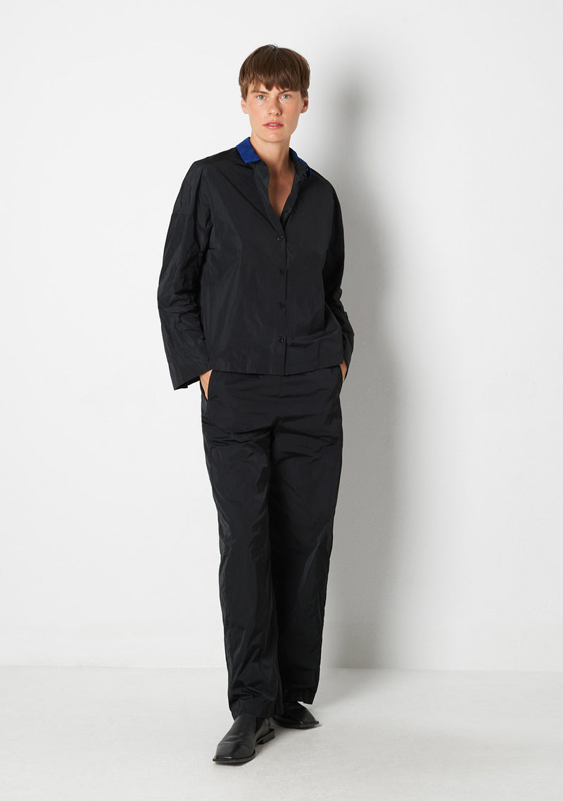 Katharina Hovman Kimonobluse Black/royal